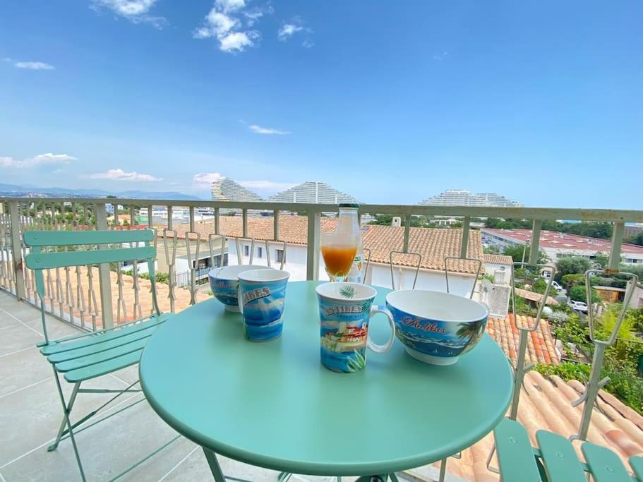 06Ak2 - Modern Cap Marina Apartment With Sea View Вилньов Любе Екстериор снимка